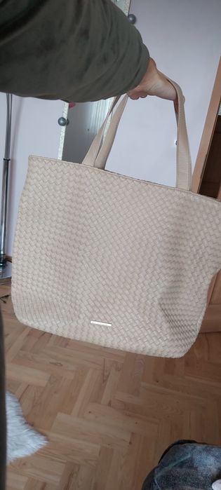 Torba torebka pleciona shopperka reserved