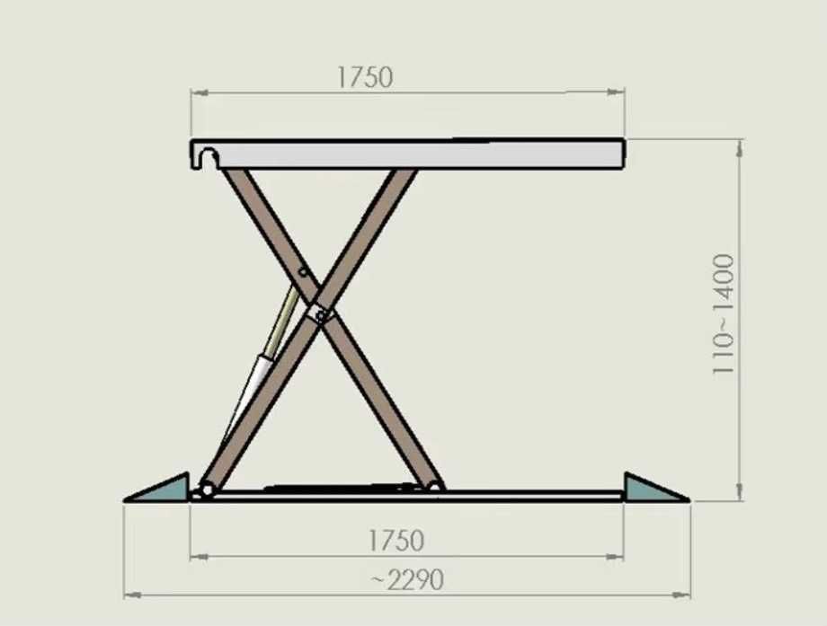 Podnośnik Nożycowy Moblin 1,4M B-AUTOMATION LB-LS4C 3 TONY 140cm 380V