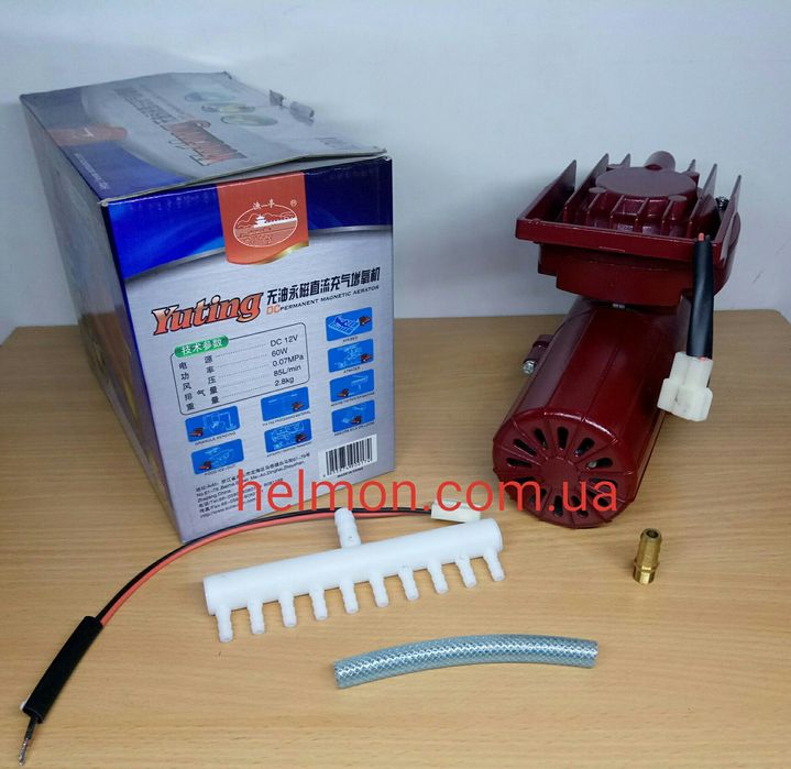 Компрессор SunSun HZ-060 12V 85 л/мин для перевозки рыб, риборазводни