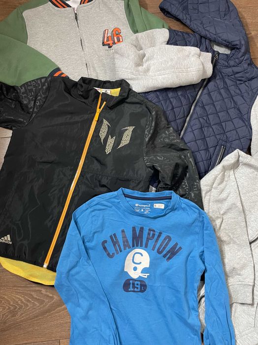 Zestaw ubrań 16 sztuk mega paka 134 140 cm champion adidas
