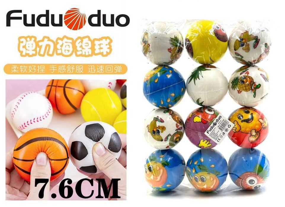 Bolas de Força de Preensão em Material PU, Macias e Leves