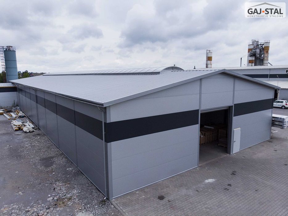 Hala magazynowa ocieplana 3000 m2 30x100x5