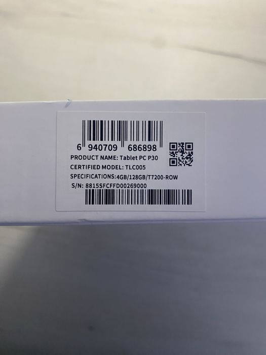 Планшет tPad TECLAST P30 4/128GB WI-FI BLUE