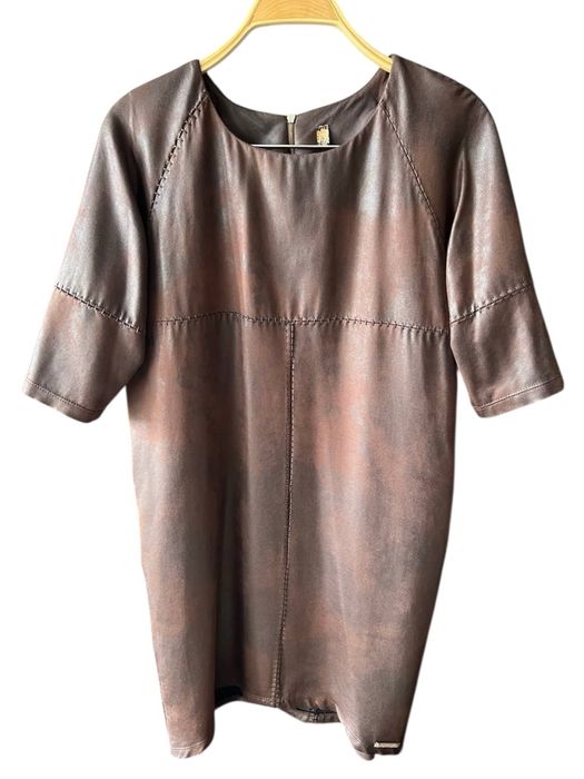 Сукня-туніка Passion Line M-L під коричневу еко-шкіру