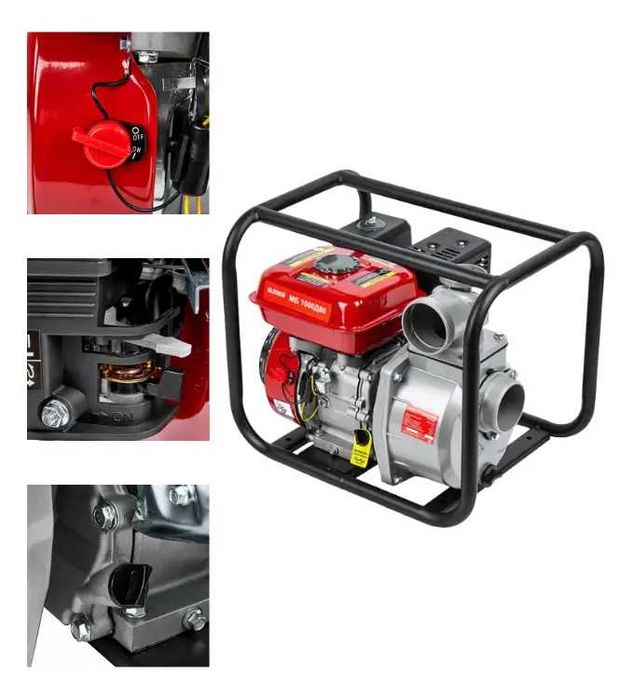 Мотопомпа для чистої води бензинова Elitech 4-тактна 1000 л/хв 80 мм