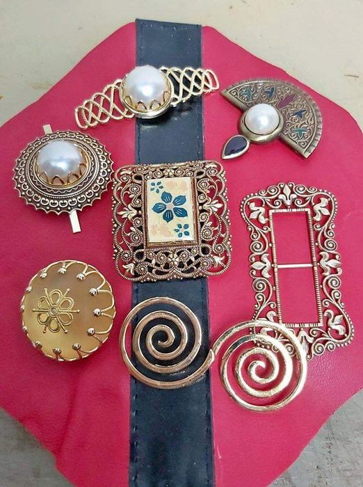 Adornos, molas imã,  fivelas,