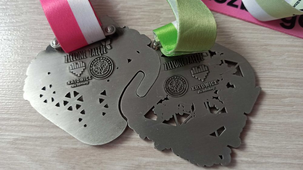 Medale z biegów - komplet 2 sztuki, Zielone Załęże, Rozbieranie Witosa