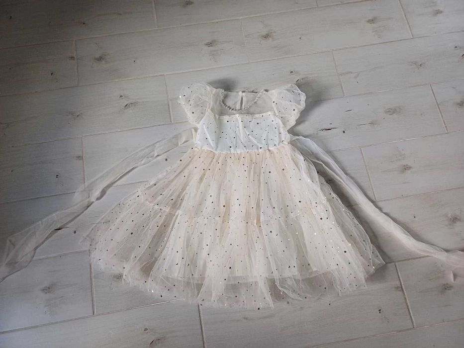 nowa elegancka sukienka tiulowa rozmiar 122-128