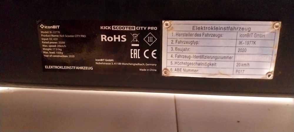 Scooter trotinete eletrica