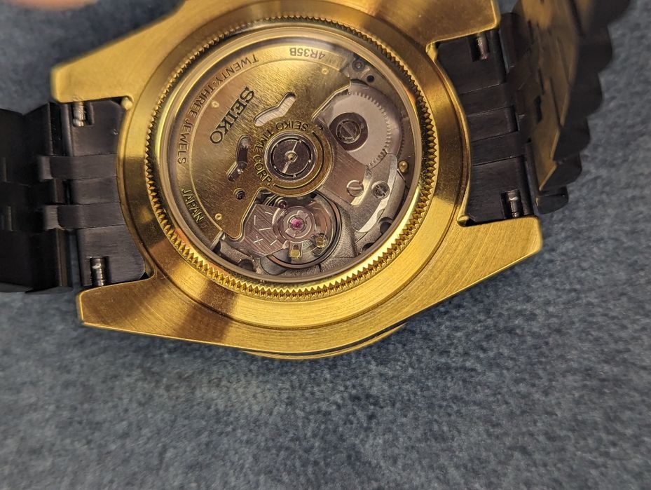 Seiko mod jedyny taki złoto czarny 1/1