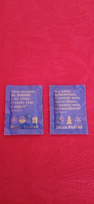 Pacotes de açúcar Delta - Boas Festas