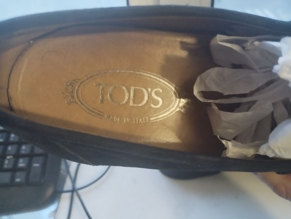 Оригинальные лоферы Tod’s, натуральная замша, Италия