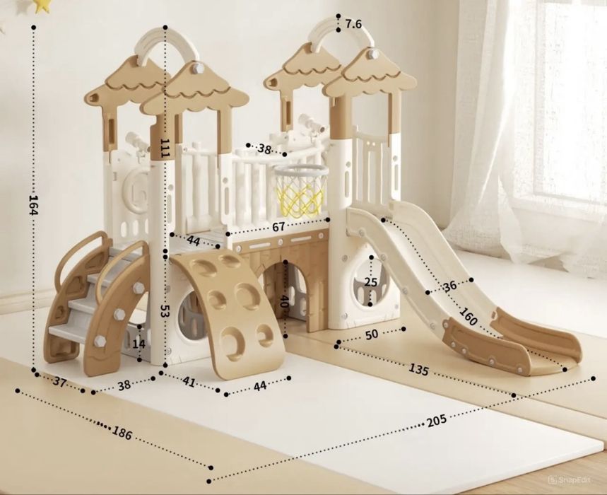 Детская площадка. Детский городок. Детская горка.