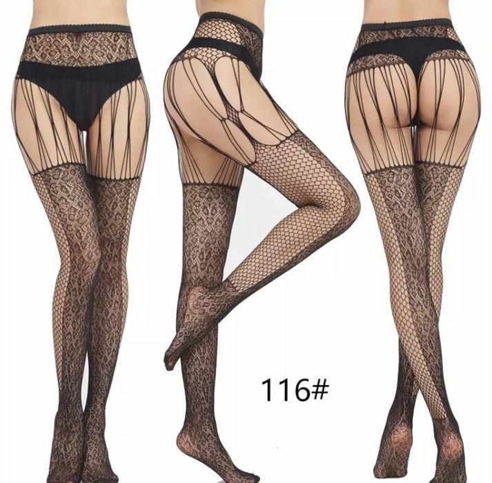 панчохи чулкі колготки в сетку еротична білизна полумесяц
