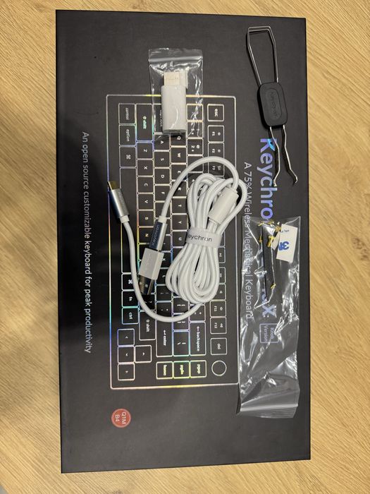 Клавіатура Keychron Q1 Max barebone + 80 перемикачів Gateron Ink 8008