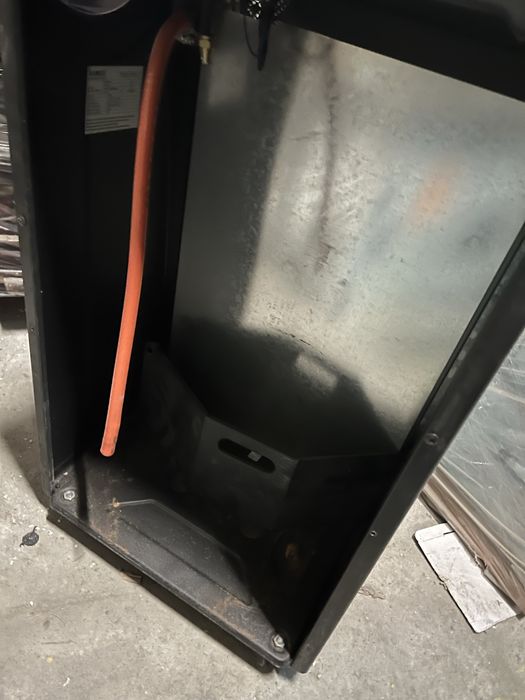 Piec gazowy na kółkach