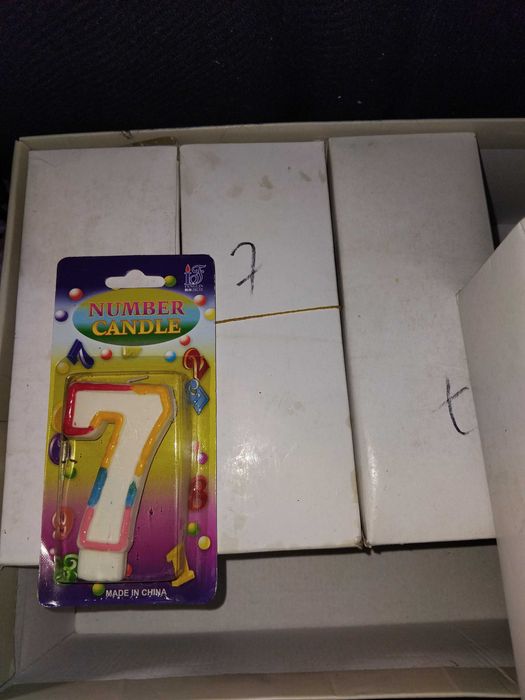 Свічка-цифра для торта у вигляді цифри 7.   480 грн.  10 грн за 1 шт.