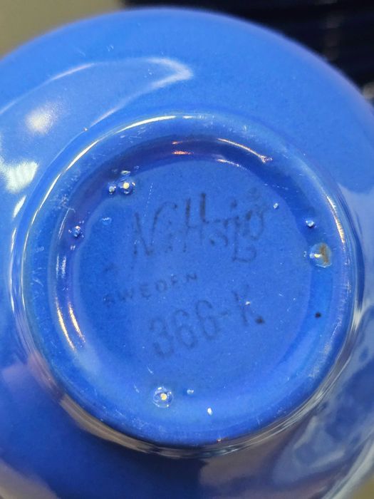 Komplet filiżanek bulionówek Nittsjö Sweden   vintage