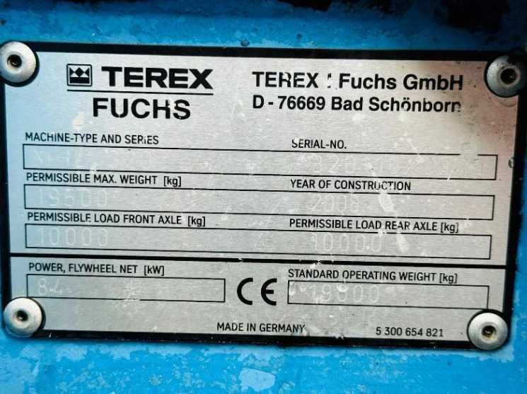 Екскаватор для перевалки лісу , металолома FUCHS MHL 320