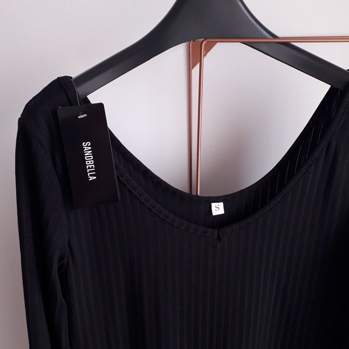 Czarna sukienka midi Sandbella roz. S nowa