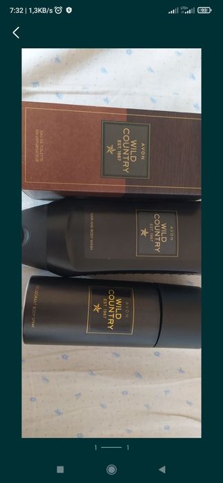 Avon zestaw Wild country est 1967 perfum żel do mycia ciała dezodorant