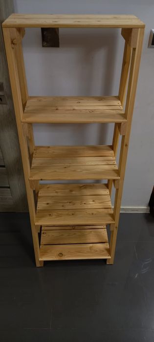 Regał, półki drewniane