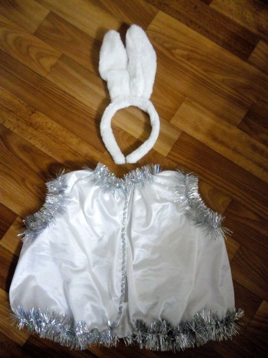 Новогодний, маскарадный костюм зайца, зайчика на 1-3 года
