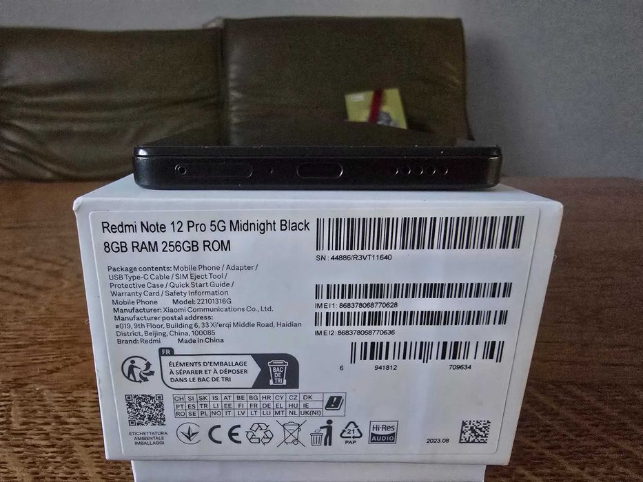 redmi note 12 pro 5g 8+4/256 идеал