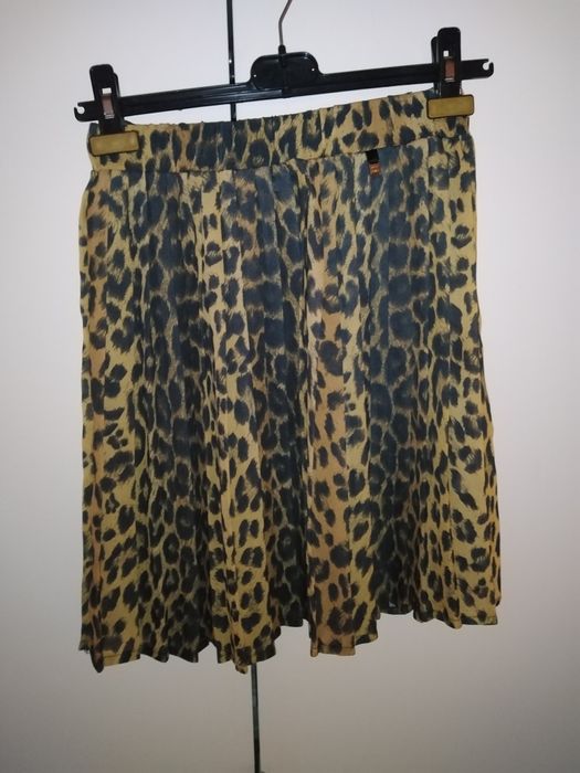 Spódniczka panterka 36 River Island 8 S plisowana