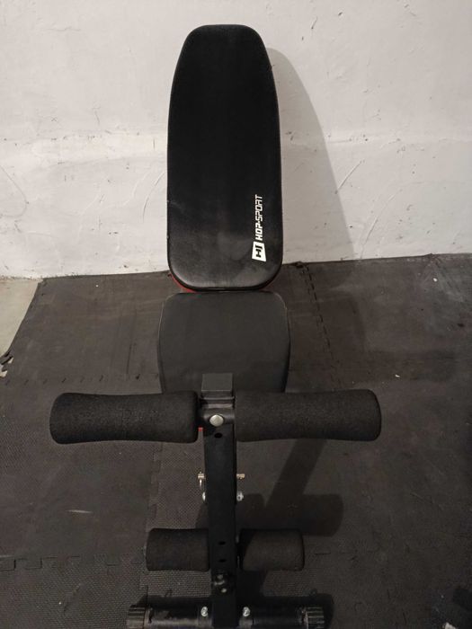 Ławka do ćwiczeń Hop-Sport HS-1030 z blokadą nóg