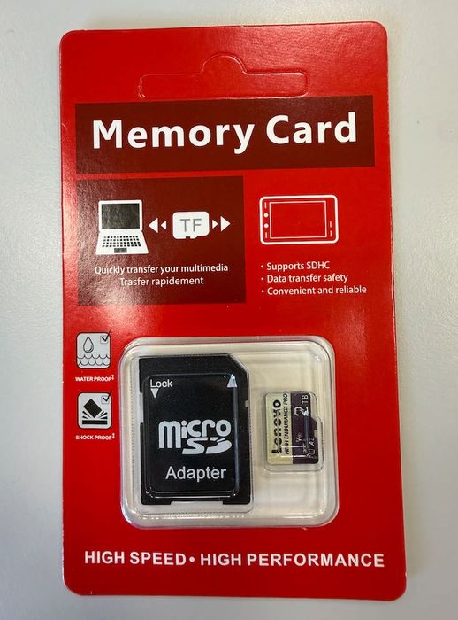 Cartão de Memória Lenovo Micro SD TF Card 2 TB Class 10 Flash