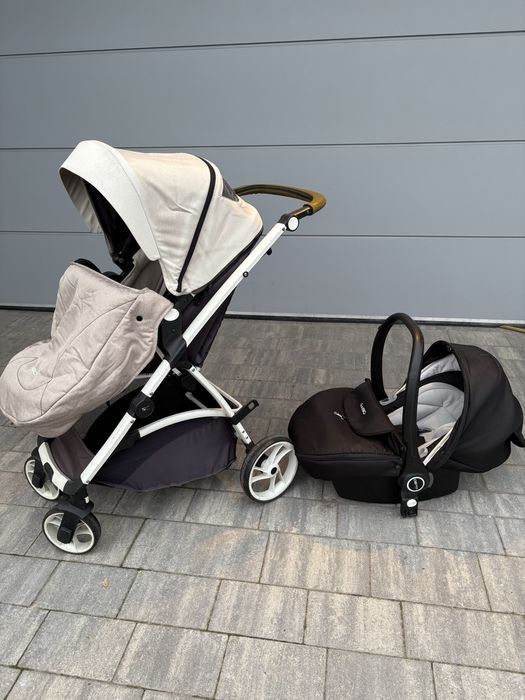 Wózek 3w1 Easy Go Optimo beżowy