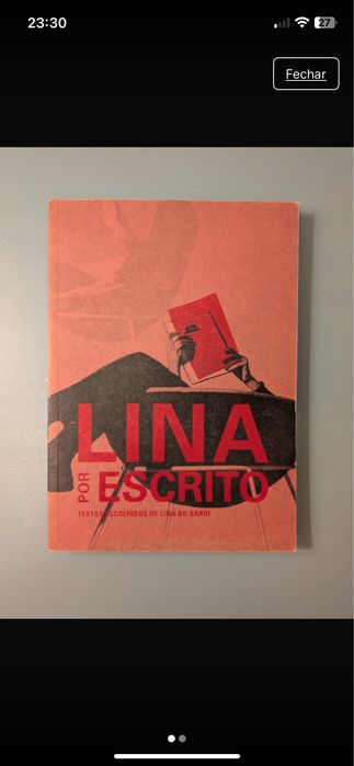 Lina por escrito de Lina Bo Bardi (oferta de envio correio registado)