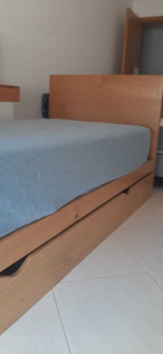 Cama S/Colchão 90/200