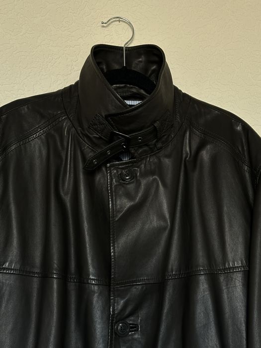 Подовжений шкіряний піджак Bugatti