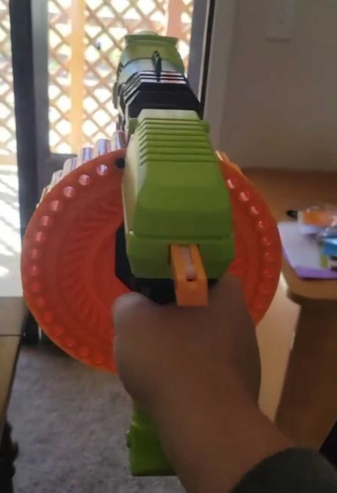 Іграшковий кулемет дитячий бластер з м'якими кулями