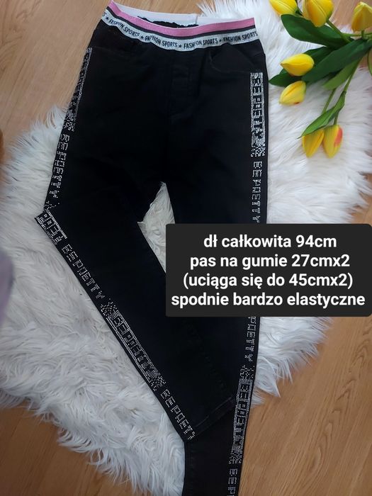 Spodnie jeansowe dziewczęce 158/164