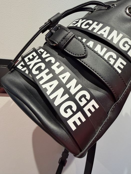 Armani exchange AX torebka worek czarna