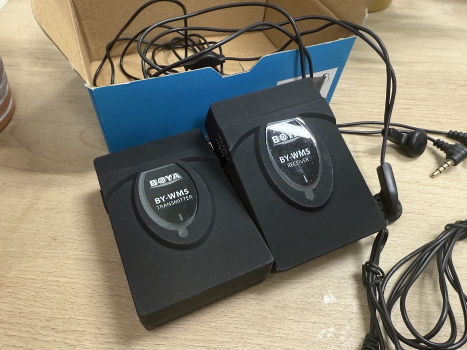 Mikrofon pojemnościowy - Zestaw bezprzewodowy BY-WM5