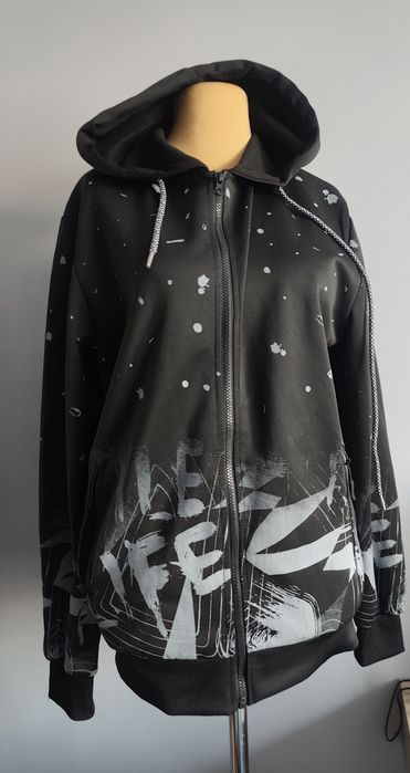 Modna młodzieżowa bluza z kapturem Red Fireball r.XL