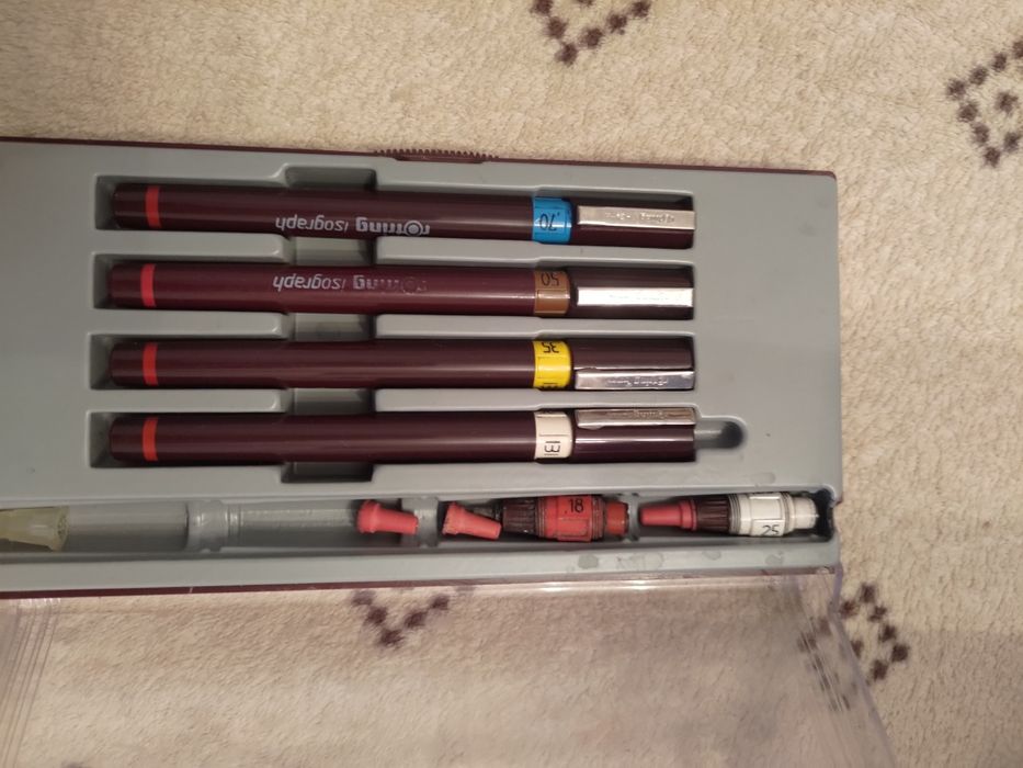 Rapidograf z cyrklem