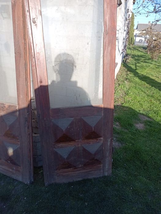 Drzwi drewniane z PRL-U