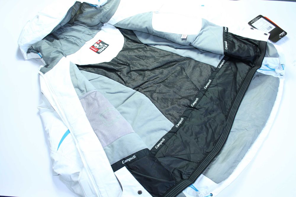 damska kurtka narciarska Campus Camila biały/niebieski r. S/36