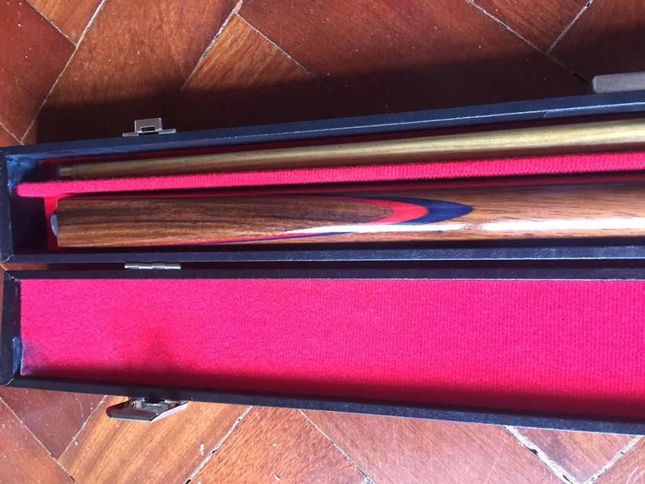 Taco de snooker/bilhar/pool com estojo NOVO