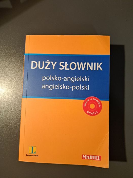 Duży słownik polsko-angielski MARTEL langenscheidt z płytą nowy