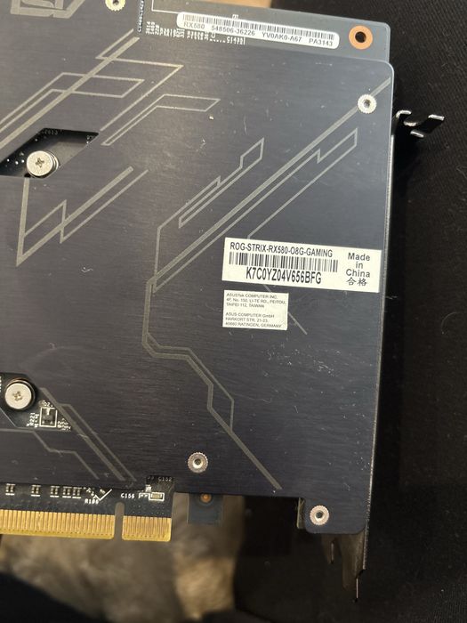Rx 580 ASUS ROG STRIX 8 gb