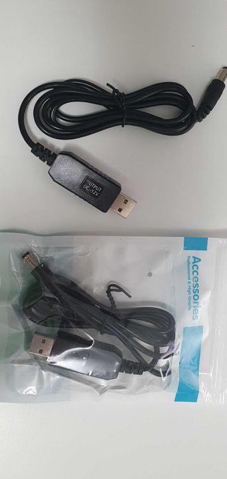 USB кабель для живлення роутера WiFi та оптики DC 5.5x2.1 12V