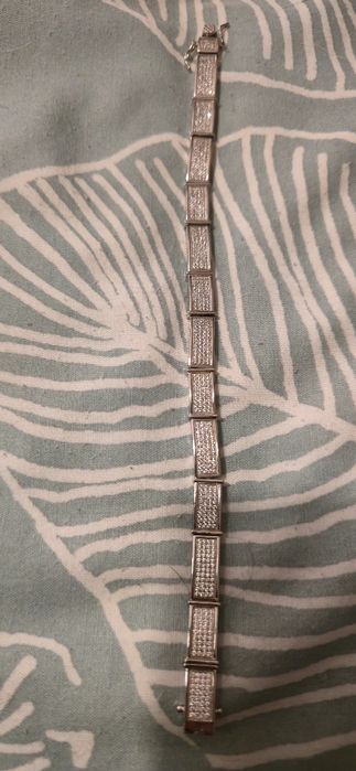 Pulseira de prata esterlina Iced  Out CZ. RESERVADO!!!!!