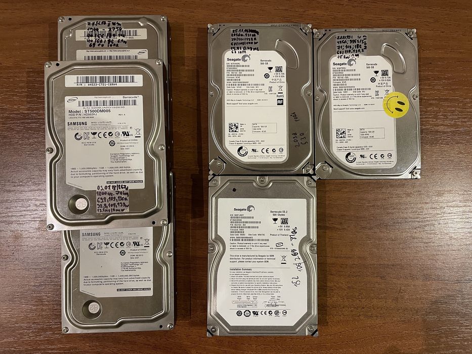 Жорсткий диск Samsung/Seagate 500Gb 3.5 Sata3 SataIII ST500DM005