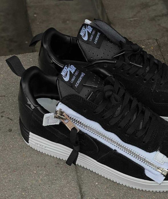 БЕЗ ПЕРЕДОПЛАТИ)Nike Lunar Force 1 Low Acronym Black White Найк